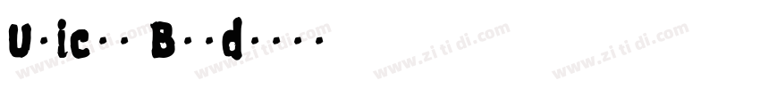 Uniclo Bold字体转换